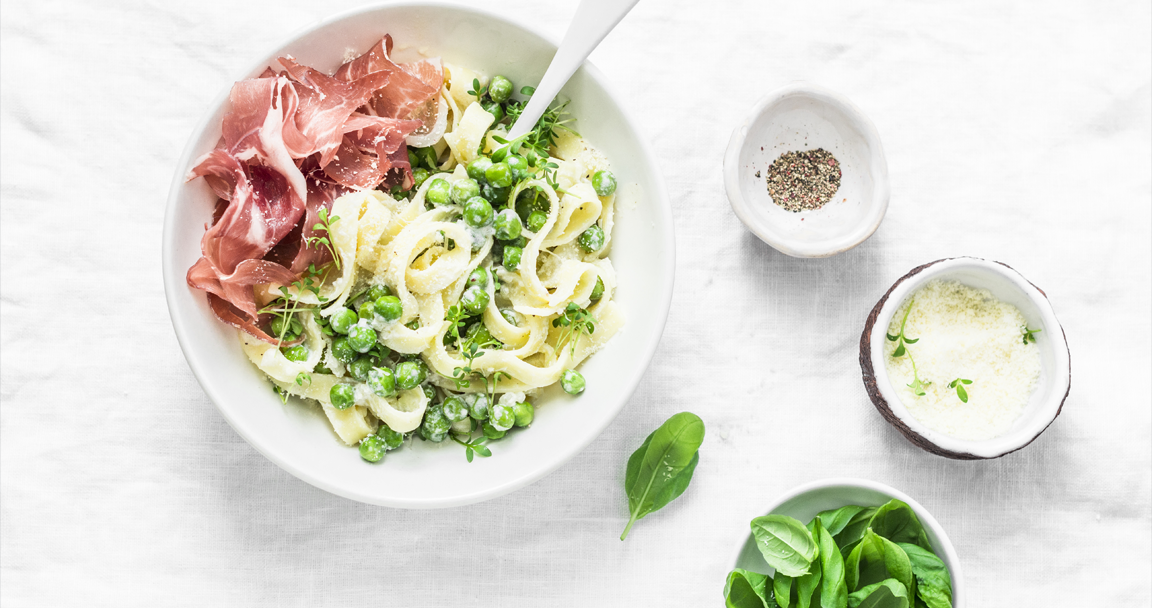 pasta panna e prosciutto