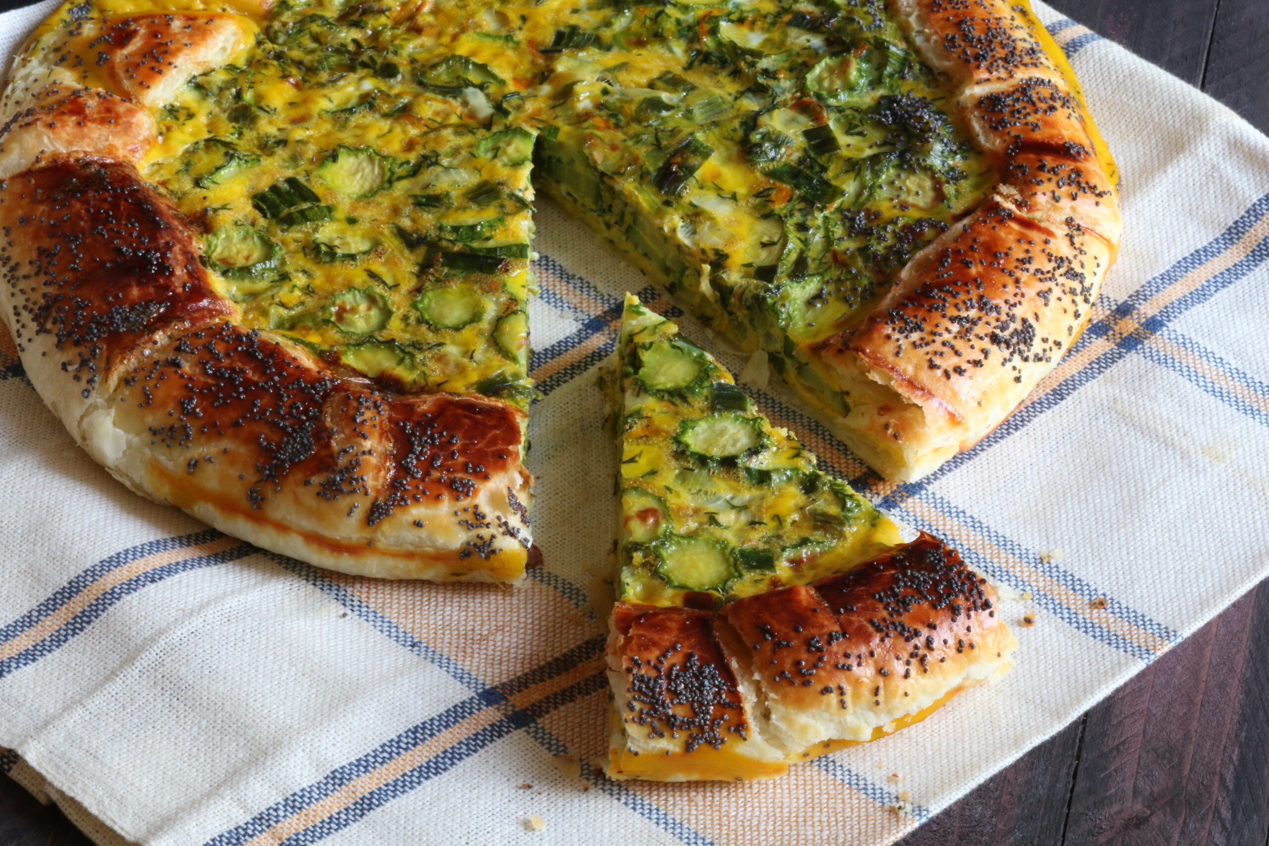 torta salata con zucchine